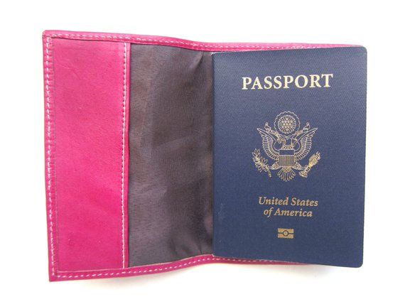 Red Passport Holder