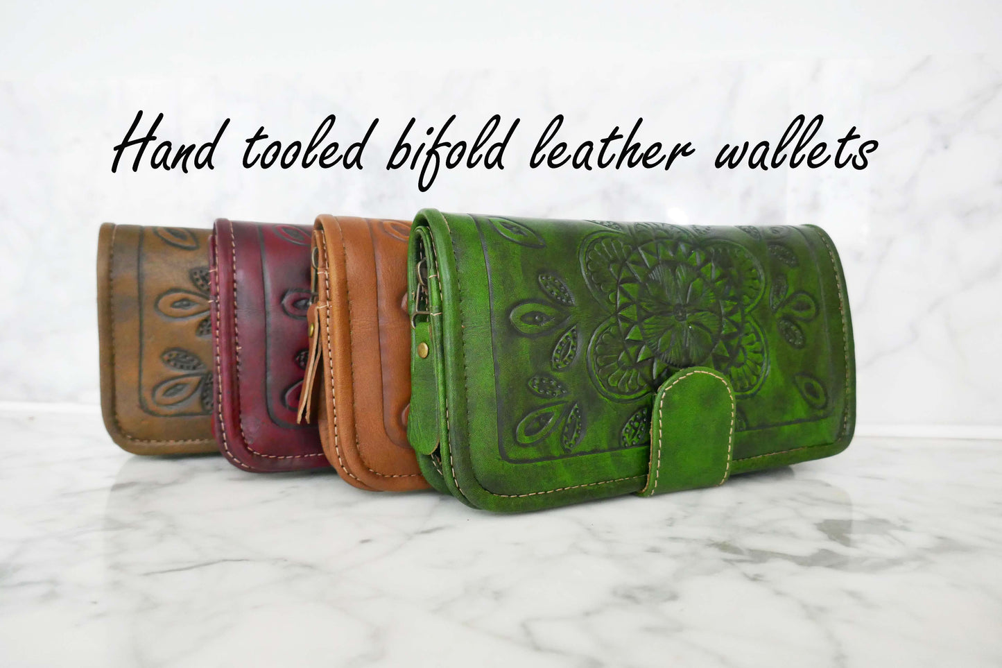 Brown Handcrafted Leather Women's Wallet