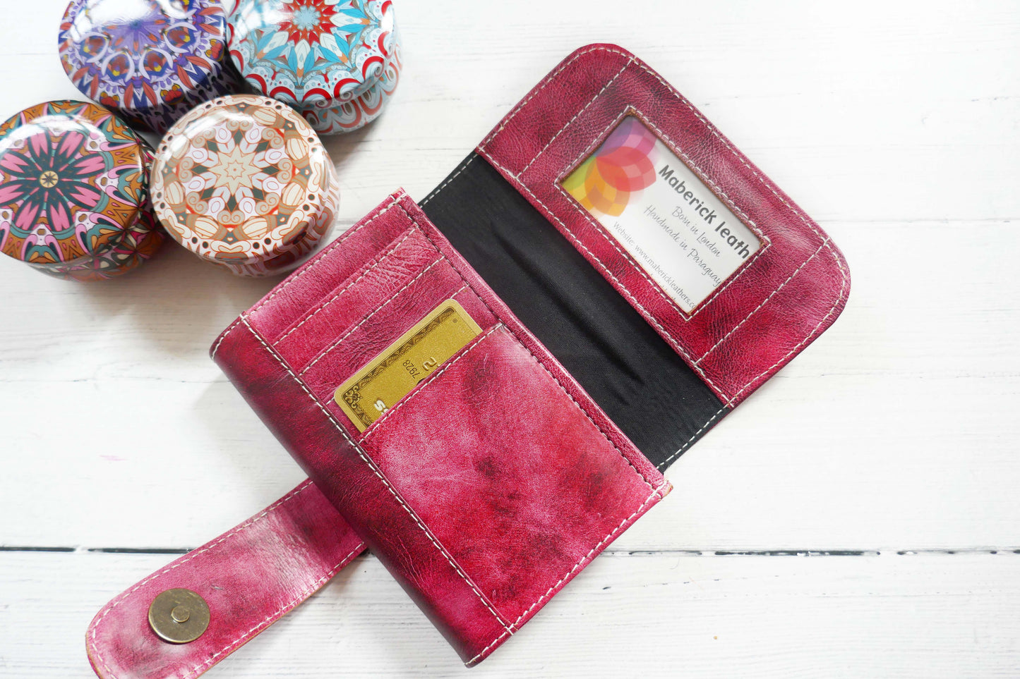 Pink Bifold Small Wallet